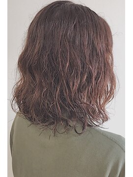 レセ 流山店(LAISSEZ) ピンクブラウン×ラフウェーブ【レセ流山店】