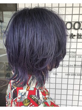 ヘアーアンドライフ ドア(hair&life Door) 【攻めた夏髪☆】グレーパープル×ウルフ