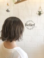 リリーフ(hair&beauty Relief) 【Relief】外ハネミディ2