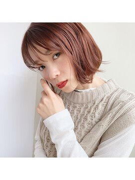 ガーデン オモテサンドウ(GARDEN omotesando) 外ハネミニボブ/レッドブラウン/骨格矯正/小顔カット
