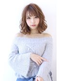 ひし形シルエットグレーベージュエギョモリエアリーミディ