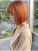 マリーゴールドなオレンジ×ボブstyle