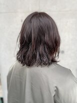 ソーホー 八日市店(SOHO)&nbsp;モーヴピンクブラウン×外ハネパーマスタイル