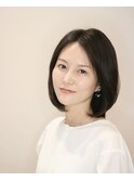 大人のひし形ミディアムボブ