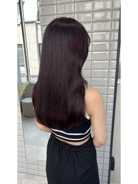 リリー(Lilley) 【lilley 稲永麻衣】ワインレッド+ブリーチなし+天神韓国ヘア