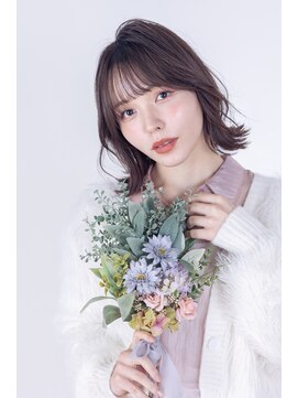 ブリング バイ スノードロップ 吉祥寺(BRING by Snowdrop) 黒髪/グレーベージュ/レイヤーロング/前髪パーマ/吉祥寺