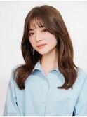 ミディアムヘア/ショコラベージュ/ボブルフ/新宿駅