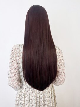 アルバム 新宿(ALBUM SHINJUKU) グレージュカラーレイヤーロングベビーピンク_ba521592