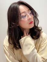 小顔センターパートイメチェンワイドバング美髪ホワイトブロンド
