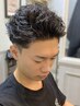 men'sカット+メンズパ－マ※顔剃り×(75分)<理容室>[バーバー/メンズ/神田]