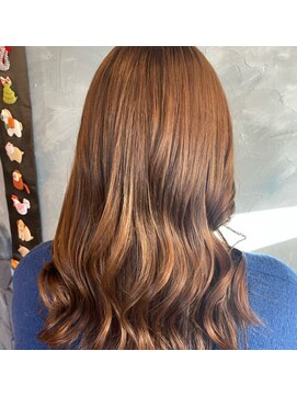 ヘアメイクエコー hair make echo 明るめカラー