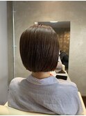 切りっぱなし大人ボブ