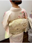 新宿『訪問着しっかり着付け＋バッチリヘアセット￥8900』