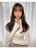 髪質改善　艶髪　ベージュブラウン　透明感　YUKI
