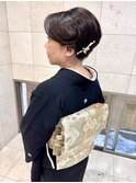 黒留袖ヘア