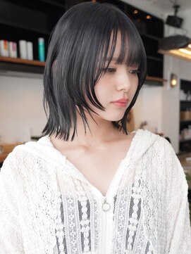 アイドットプラスフェリシア 表参道(i.+FERiCIA.) 10代 20代 30代ニュアンスカラー似合わせカットフルバング顔周り