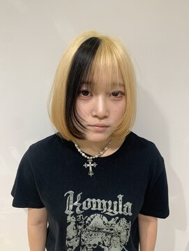 ザ ドット(THE DOT) セクションカラー×ボブ