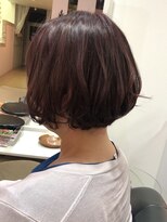 ドゥ スタイル 三国ヶ丘店(Duex Style) 【オーダー、紅芋カラー】深み、バイオレットピンク×ゆるパーマ