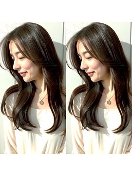 柔らかレイヤー×艶感メテオカラーロング