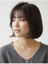 スラップダッシュ 乾かすだけでまとまる!大人上品なナチュラルボブ