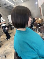 ラボアン 梅田店(lab.em.)&nbsp;切りっぱなしボブカットスタイル♪