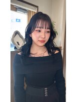 アフェクション 大曽根店&nbsp;レイヤーカットグレージュ顔周りカットミディアムレイヤー
