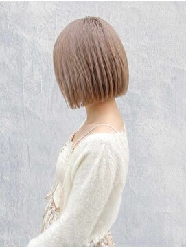 トクテ 高円寺(tokute) くびレイヤーエモージュ前髪モテベージュレイヤーミディ/高円寺