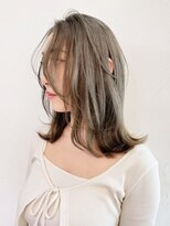アルバム 銀座(ALBUM GINZA)&nbsp;似合わせカットフェミニンロングマロンベージュ_ba538872
