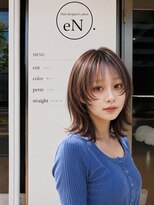 エン(eN.)&nbsp;ダークパープル/ミルクブラウン /流山おおたかの森