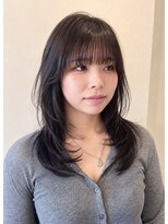 フォト 武蔵小杉(foto) 結べるミディアムレイヤー/ハッシュカット/レイヤーカット