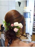 ウェディングヘアセット
