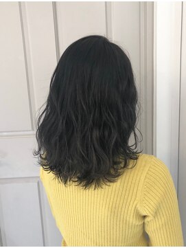 ロンドアベニール 北千住(Lond avenir) 艶髪☆暗髪☆ゆるふわ巻き☆ スタイリスト西田大樹