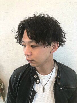 リンクビー アンド ギヴセカンド(Link B&Give2nd.) センターパート×ボブ×スパイラル