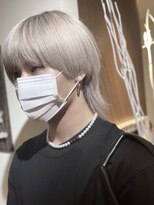 ディア(.eer)&nbsp;【.eer】メンズ艶ハイトーンアッシュウルフ#ミルクティーカラー