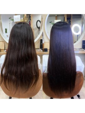 アンフィユヌキャトル(AnFye une Qatll) [AnFye une Qatll」難易度ジュエリーシステム縮毛+カット