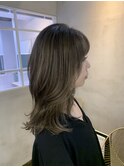 白髪ぼかししながらなめらか大人のグレージュカラー