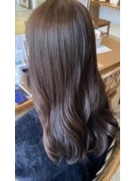 ヘアーアイストゥーレ(HAIR ICI TRE)&nbsp;愛されヘア　モテ　ショコラベージュ　ロングヘア　担当阿知波