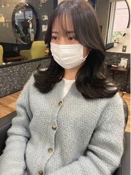 リコバイアフロート(riko by afloat) エギョモリ/韓国風ヘア/アッシュブラック/オーガニックカラー