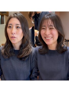 アフロート ギンザ(AFLOAT GINZA) AFLOAT GINZA【仲道 弘泰】2wayバング【before→after】