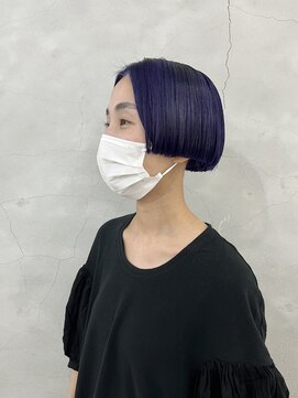 エンドリンク(endlink) モード×センターパートぱつっとボブ