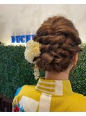 浴衣に似合うヘアセット