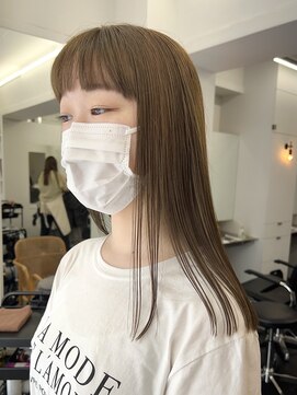 シベルバレー 横浜(sibell) ＊ロングレイヤーカット顔周りレイヤーウルフハッシュカット韓国