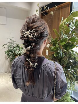 サルファ ヘアデザイン 名古屋 丸の内(S.ALPHA HAIR DESIGN) 結婚式お呼ばれアレンジ