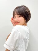 【長谷川】ココアベージュショートボブ
