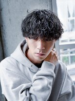 アルファ 新宿(alpha)&nbsp;サーフカール/ 刈り上げセンターパート/ブルーブラック[新宿駅]