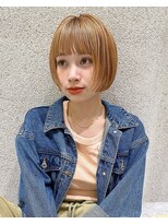 マイル 渋谷(mile)&nbsp;ミニボブ×ハニーベージュ