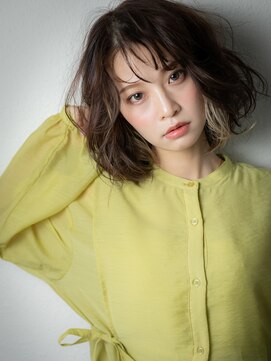 カバーヘア イヴ 戸頭店(COVER HAIR EVE) インナーカラーハイライトフレンチカジュアルx戸頭20代30代40代