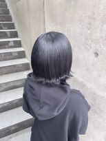 レフ(LEF)&nbsp;ダークブルーシルバー/ダブルカラー/ケアブリーチ/ハイトーン