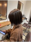ぱつっときりっぱなしボブ
