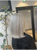 ホワイトカラー[千葉/千葉駅/髪質改善/ケアブリーチ/韓国風]